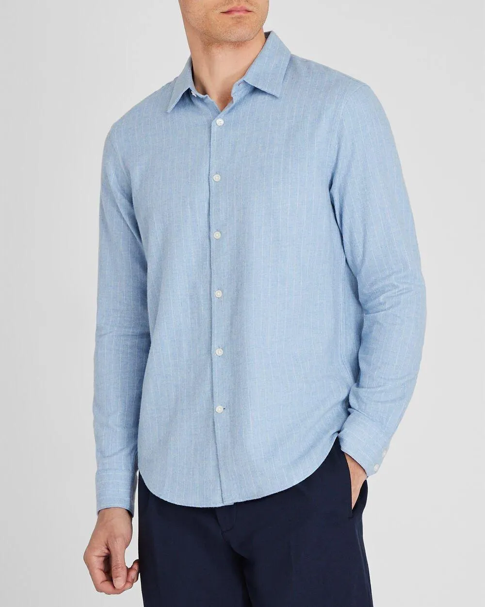 Refined Pinstripe Twill Shirt