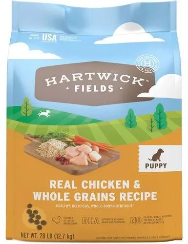 Hartwick Fields Puppy Real Chicken & Whole Grains Recipe, 28 Pounds