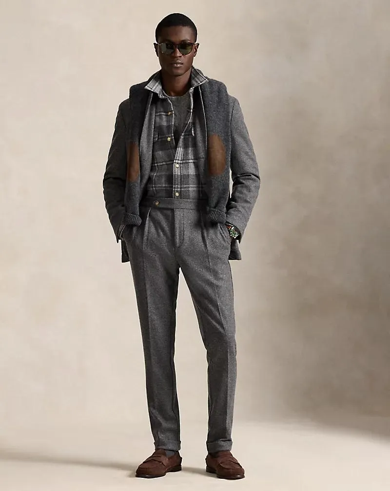 Knit Flannel Suit Trouser