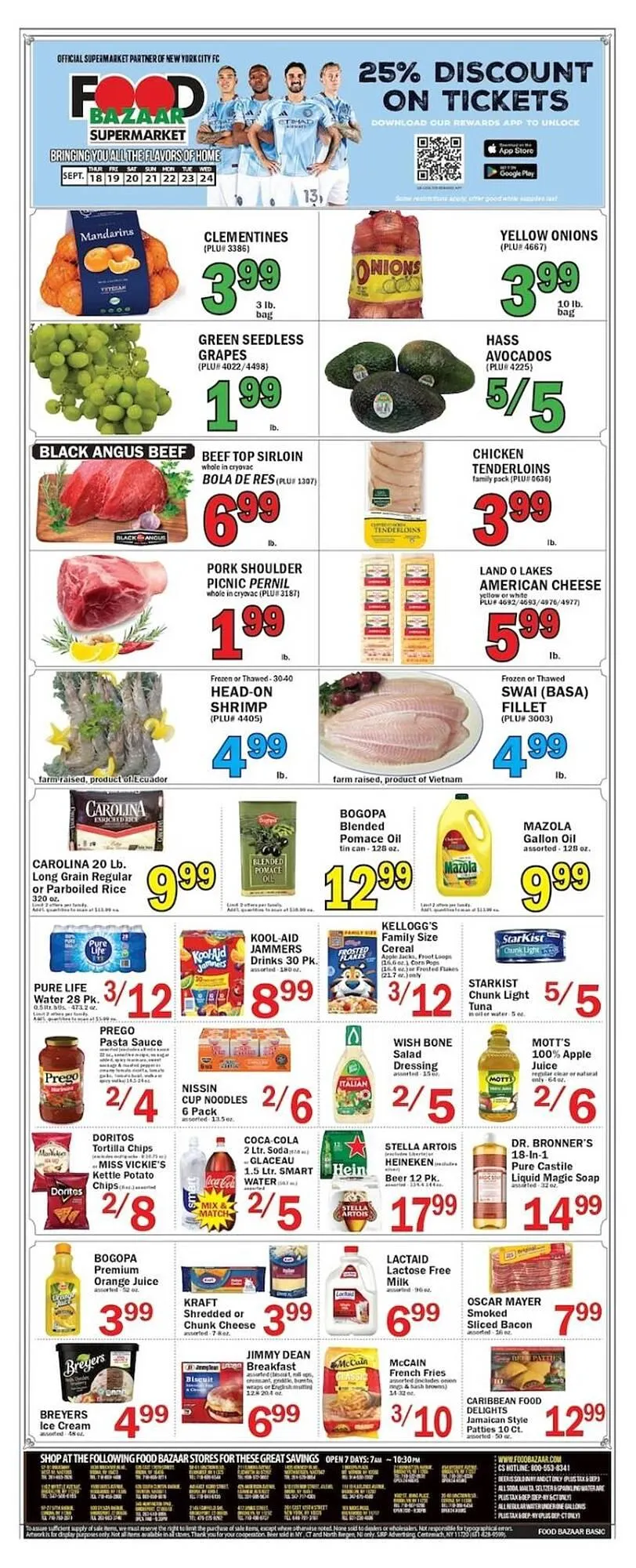 Weekly ad Food Bazaar circular from September 18 to September 24 2025 - Page 1