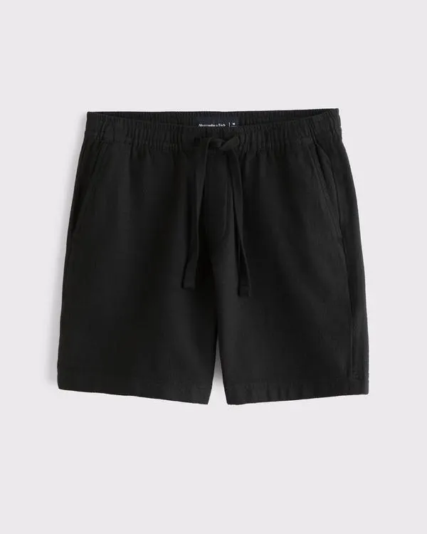 Cotton Texture Pull-On Short