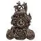 Antique Black Forest Clock Set with Carved Hunting Motifs, 1900