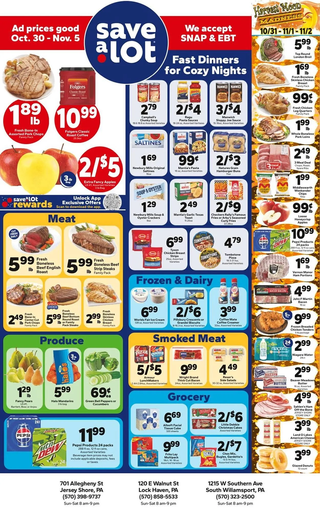 Weekly ad Save a Lot weekly ad from October 30 to November 5 2025 - Page 1