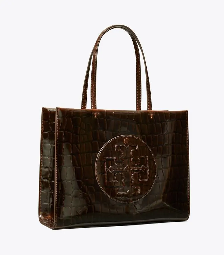 SMALL ELLA CROC-EMBOSSED TOTE
