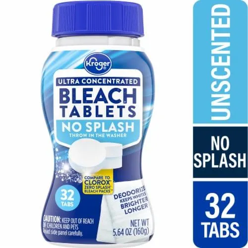 Kroger® No Splash Ultra Concentrated Bleach Tablets