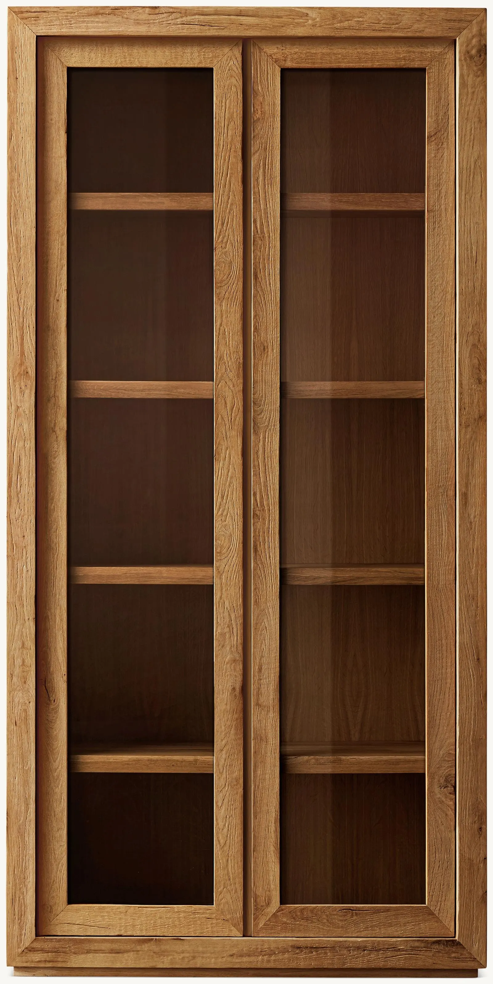 Reclaimed Oak Glass Cabinet