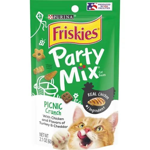FRISKIES PARTY MIX CAT TREATS CRUNCH 2.1 OZ