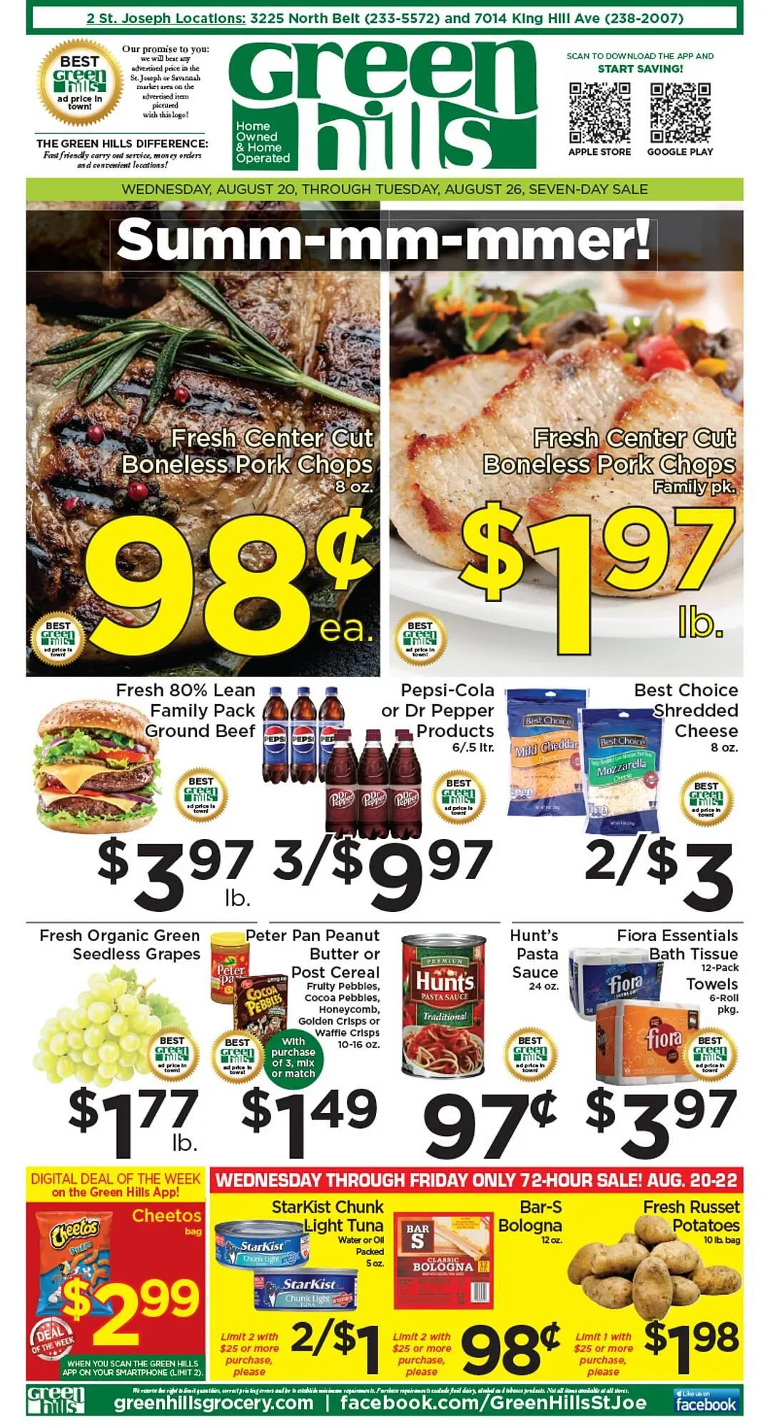 Green Hills Grocery ad - 1