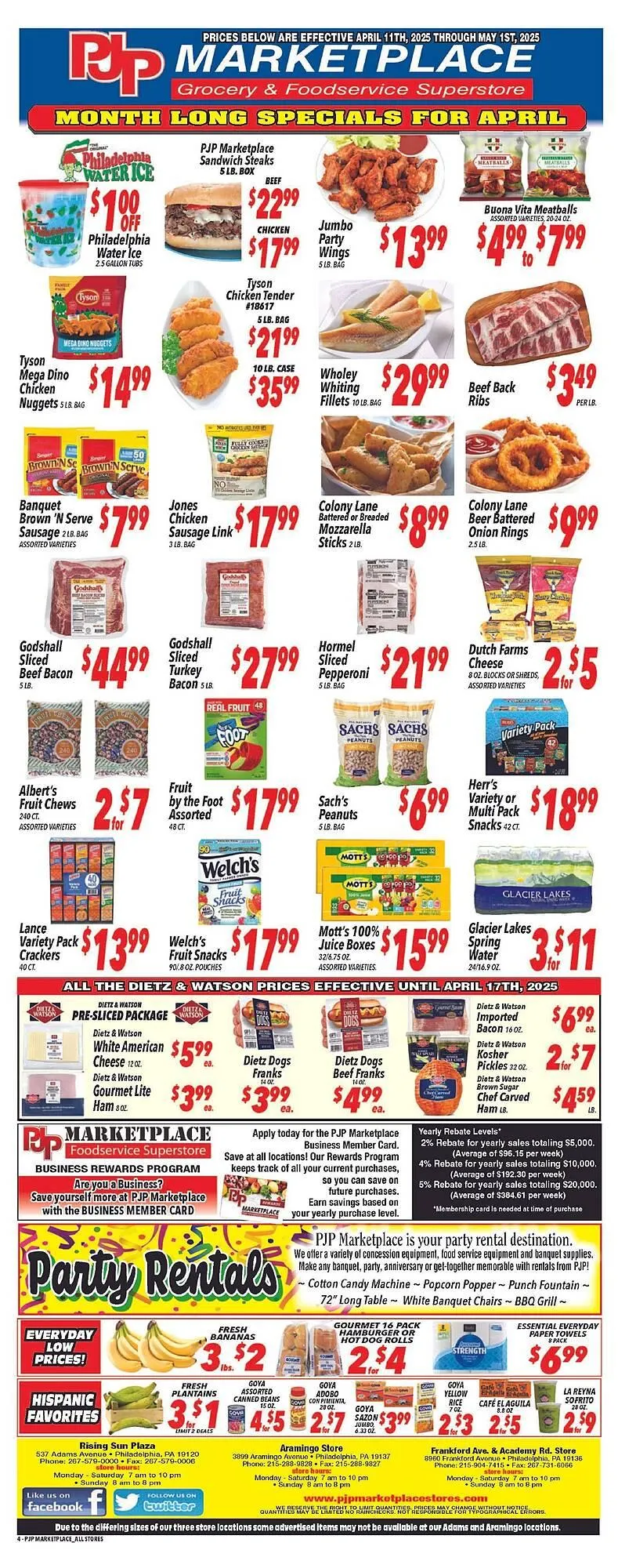 Weekly ad PJP Marketplace Weekly Ad from April 11 to May 1 2025 - Page 1