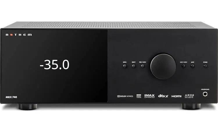 Anthem MRX 740 8K 7.2-channel home theater receiver with Dolby Atmos®, Wi-Fi®, Bluetooth®, and Apple AirPlay® 2
