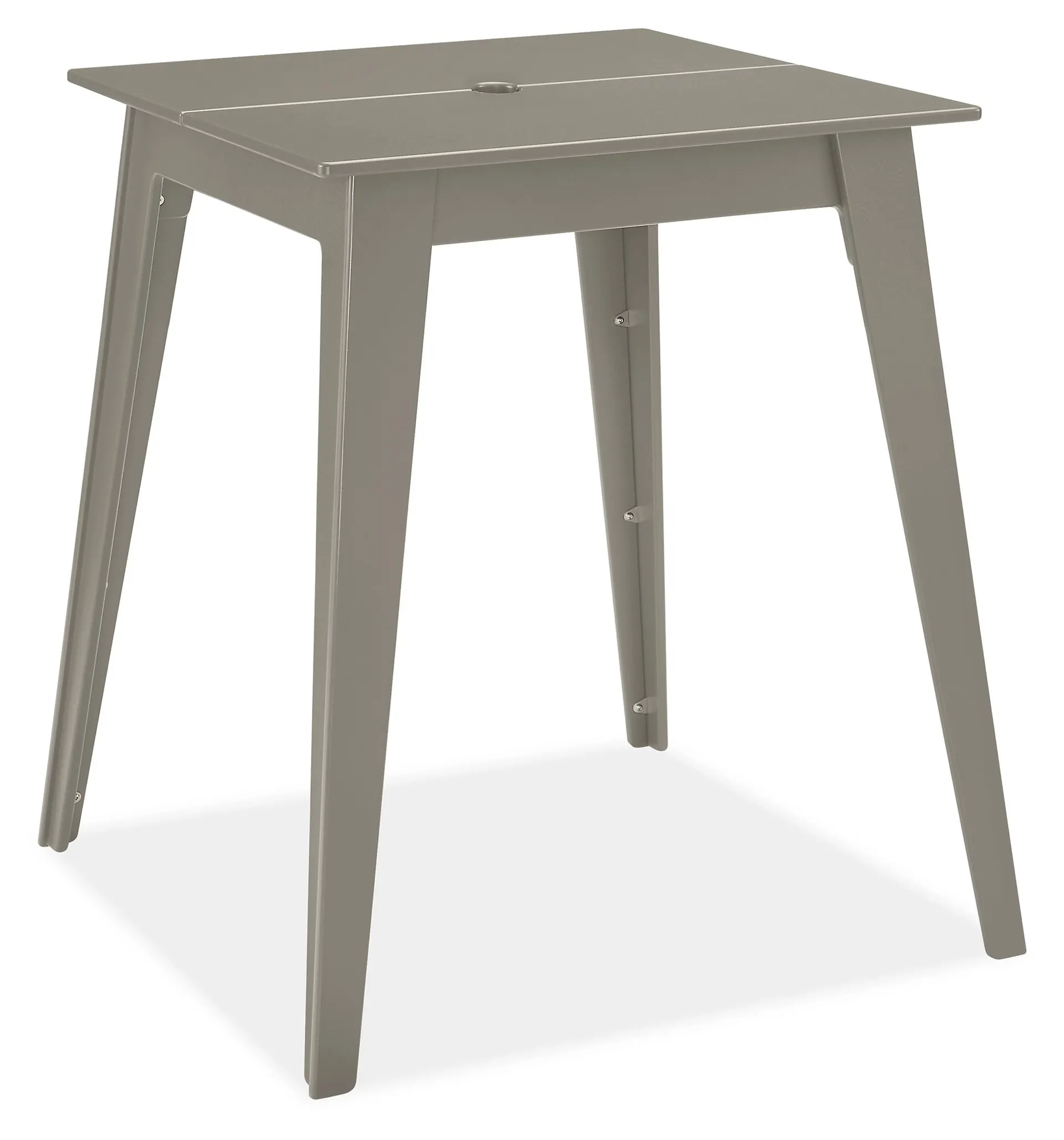 Aspen 32w 32d 36h Counter Table with Umbrella Hole in Putty