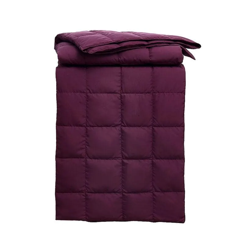 Serta Packable Down Fiber Throw