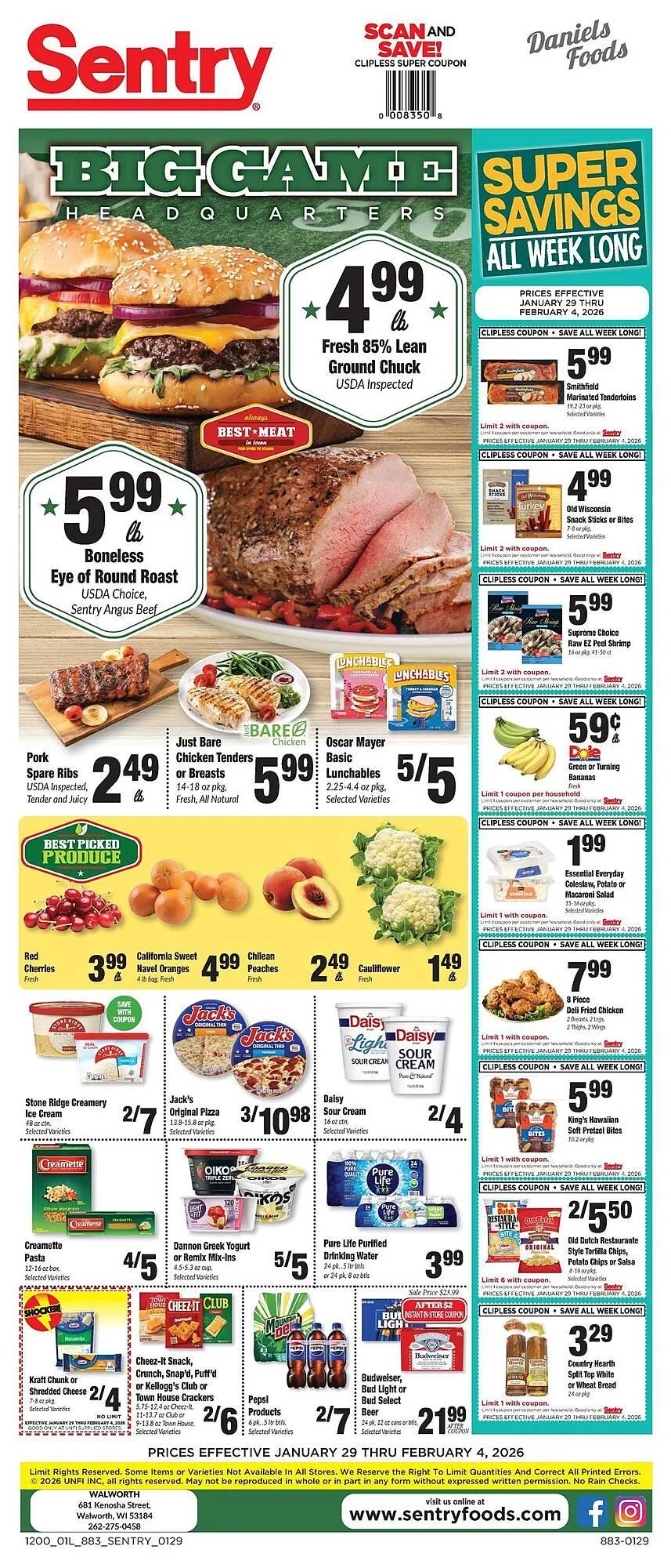 Sentry weekly ad - 1