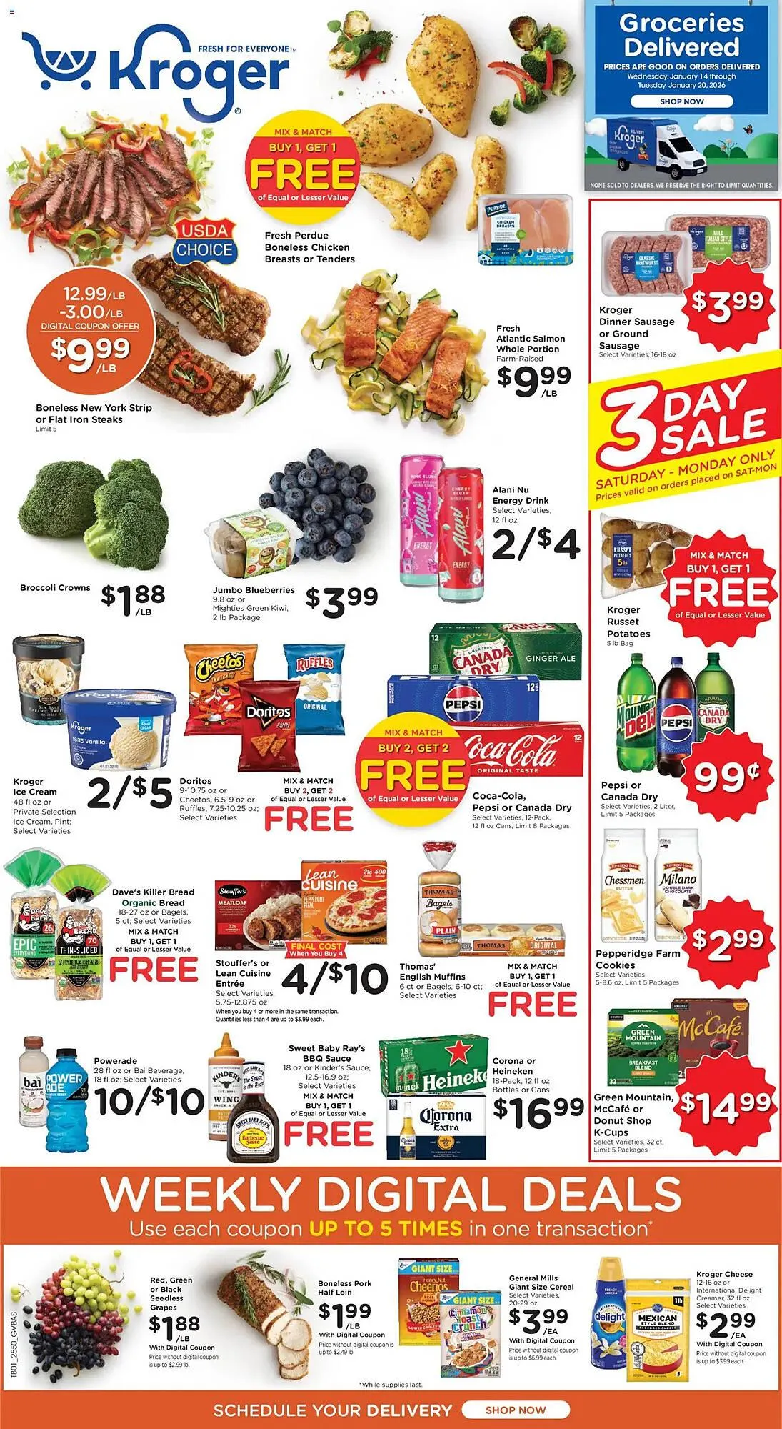 Weekly ad Kroger weekly ad from January 14 to January 20 2026 - Page 1