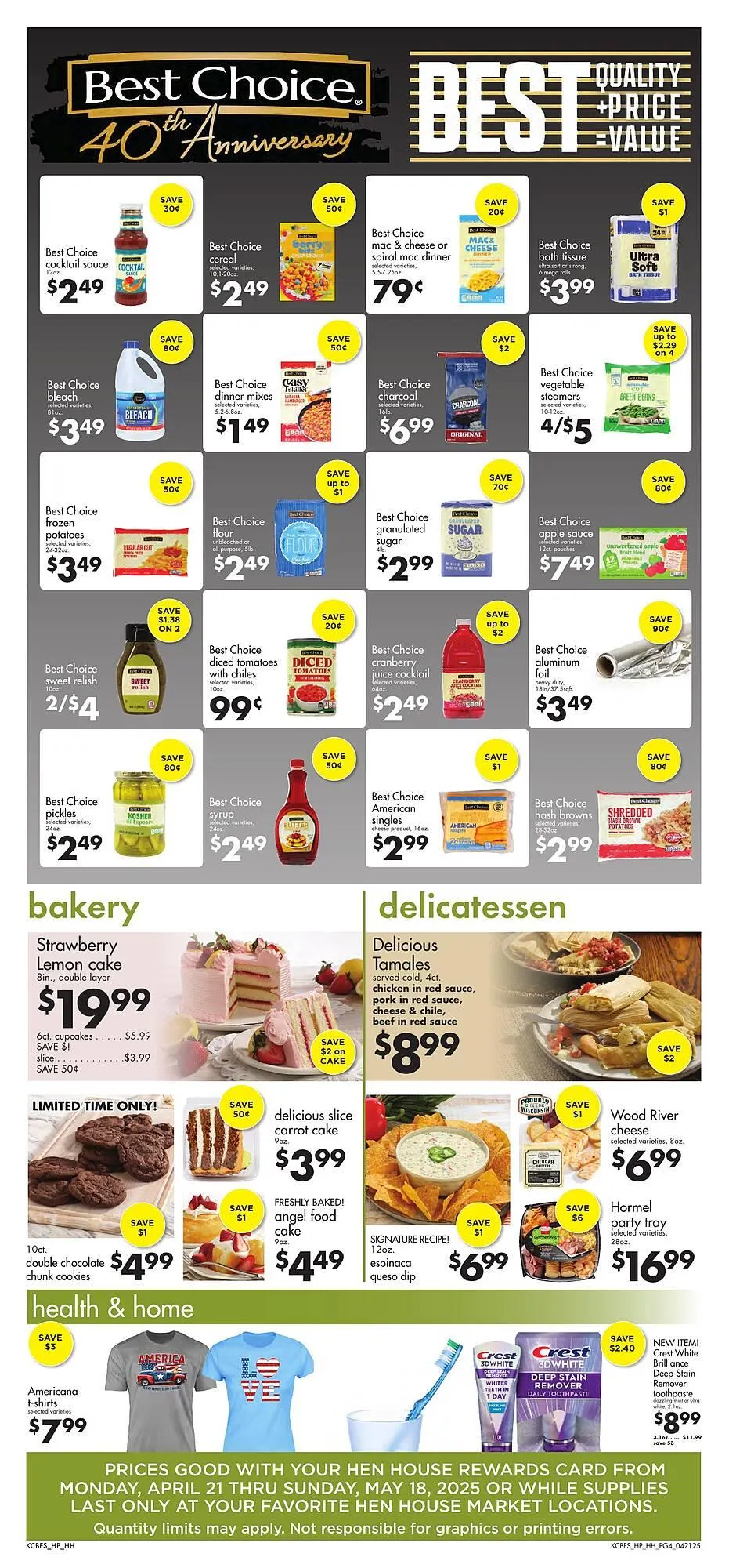 Weekly ad Hen House Weekly Ad from April 21 to May 18 2025 - Page 4