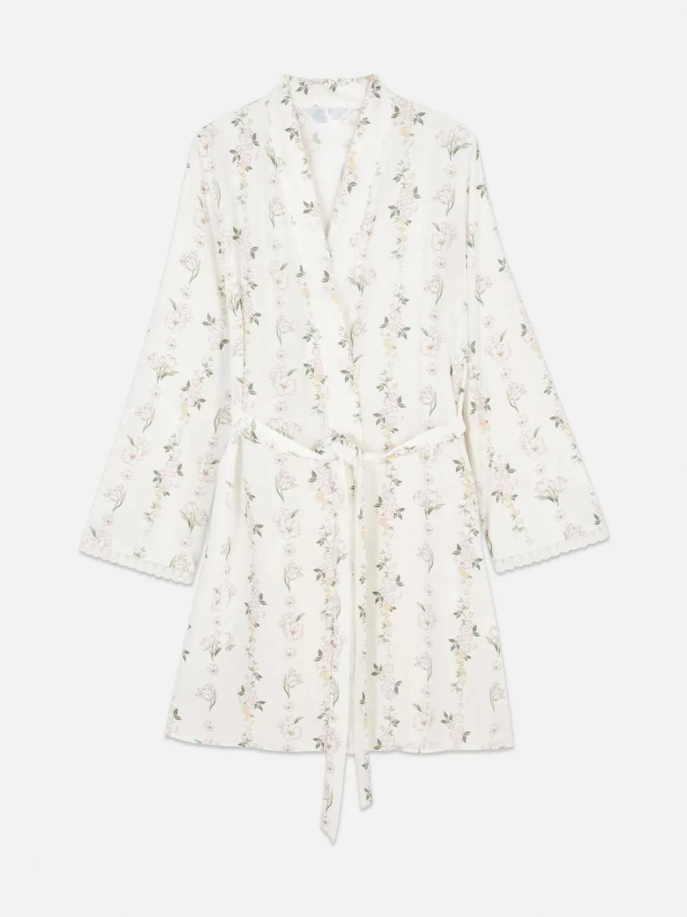 Floral Print Robe
