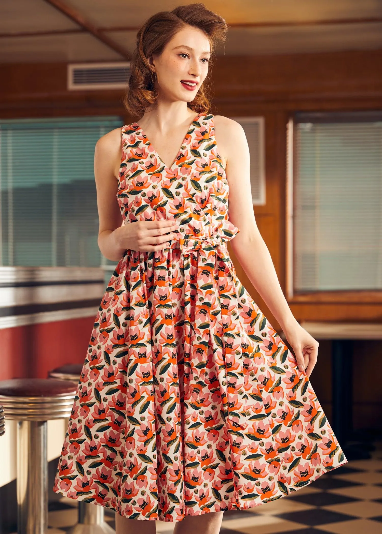 Instant Energy Faux-Wrap Dress