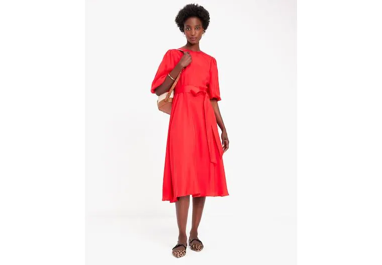 Silk-blend Matinee Dress