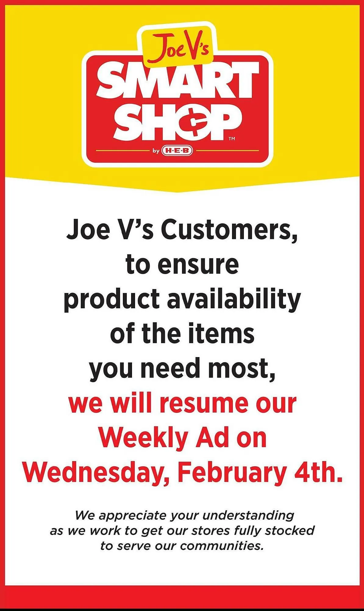Joe Vs Smart Shop weekly ad - 1