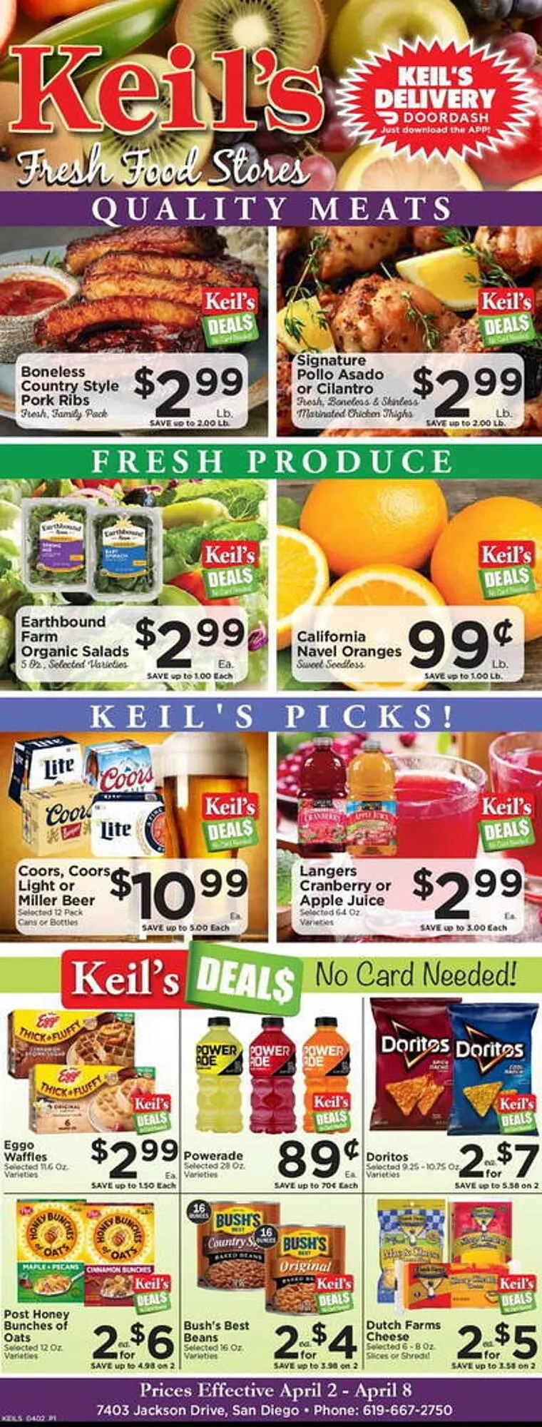 Keils Fresh Food Stores Weekly Ad - 1