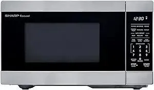 SHARP Countertop Microwave Oven with Removable 10.6" Carousel Turntable, 900 Watt, 0.9 Cubic Feet, Stainless Steel