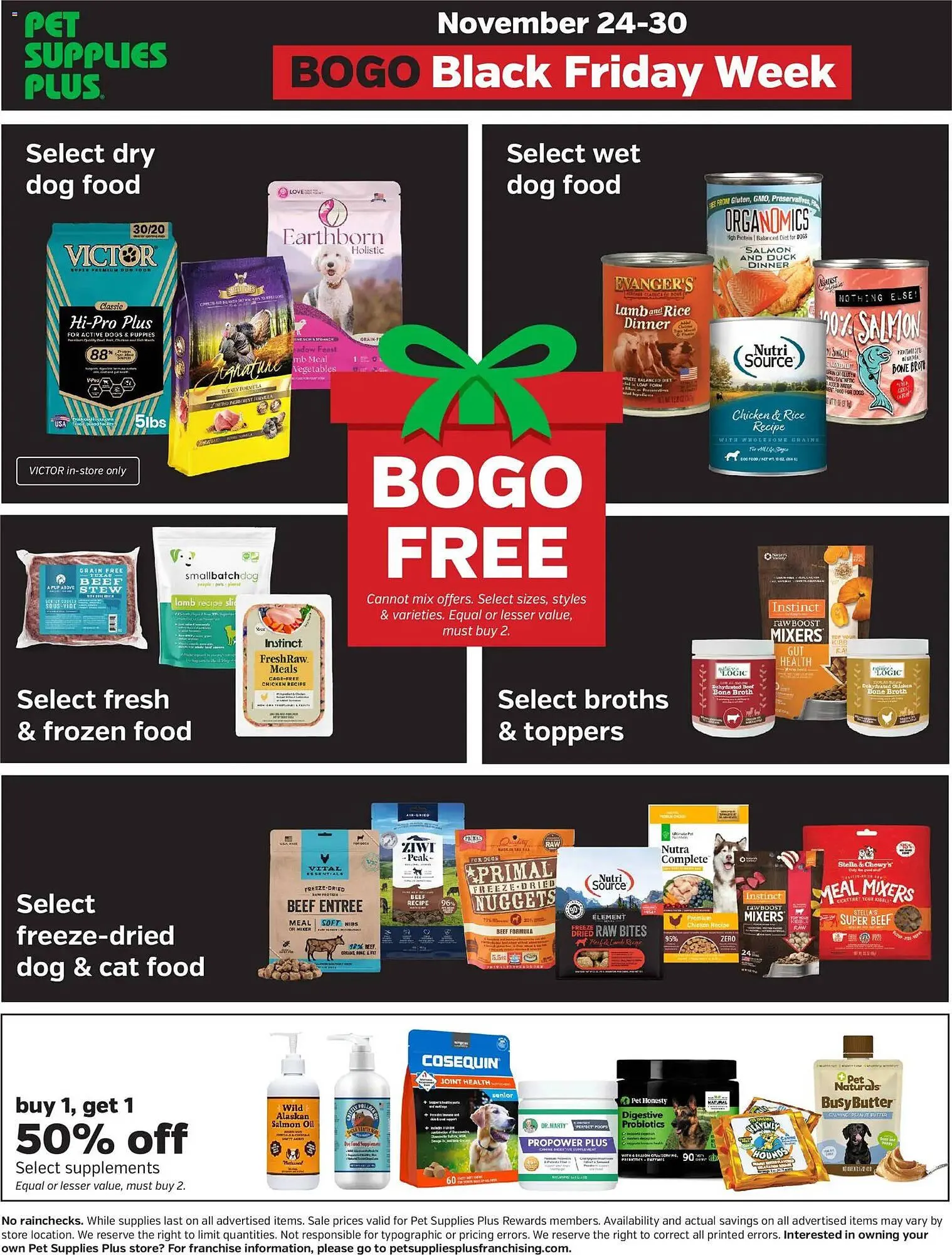 Weekly promotion Pet Supplies Plus flyer spanning from November 24 to November 30 2025 - Page 3 for Catalogue 365