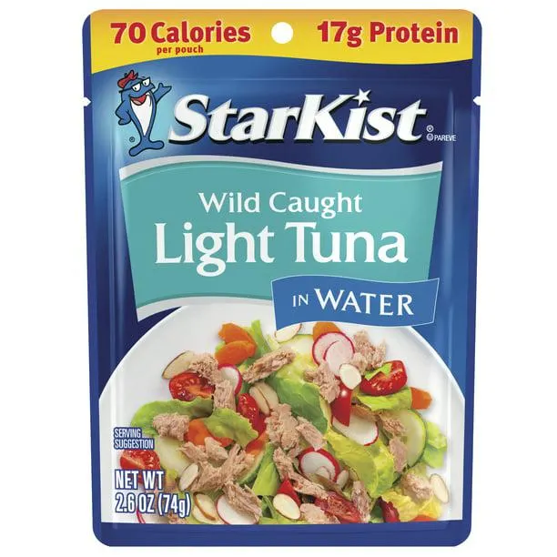 StarKist Light Tuna in Water, 2.6 oz Pouch