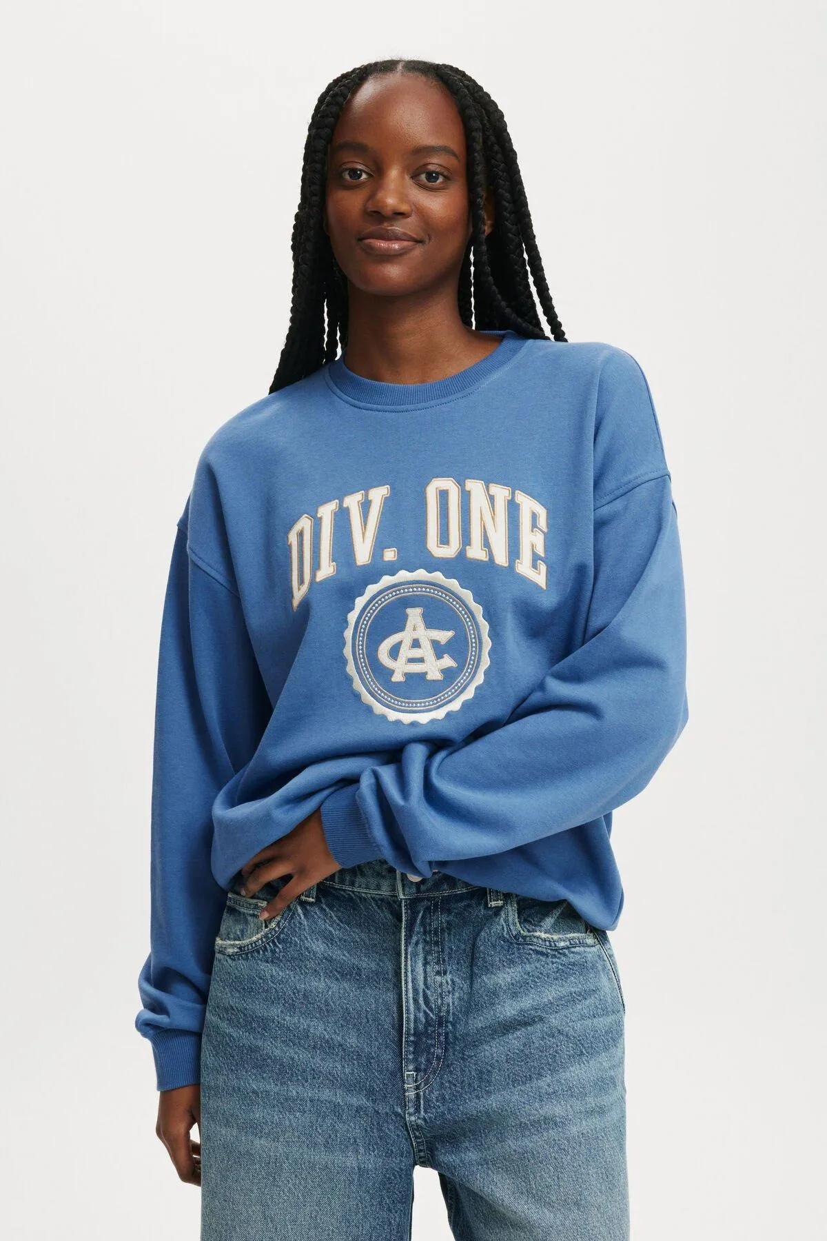 Classic Fleece Graphic Crew Sweatshirt