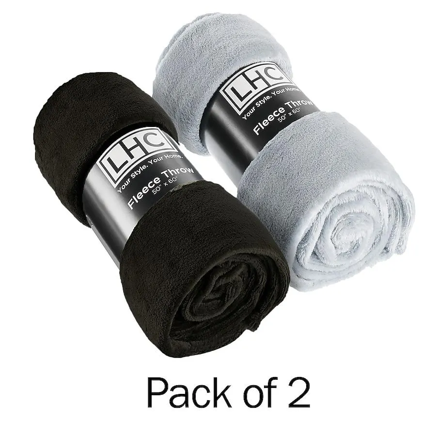 Hastings Home Blankets Various Colors 50-in x 60-in Polyester Throw