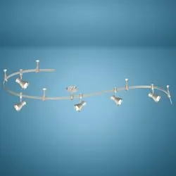 Patriot Lighting® Sandra 5-Light Nickel LED Flexible Track Light