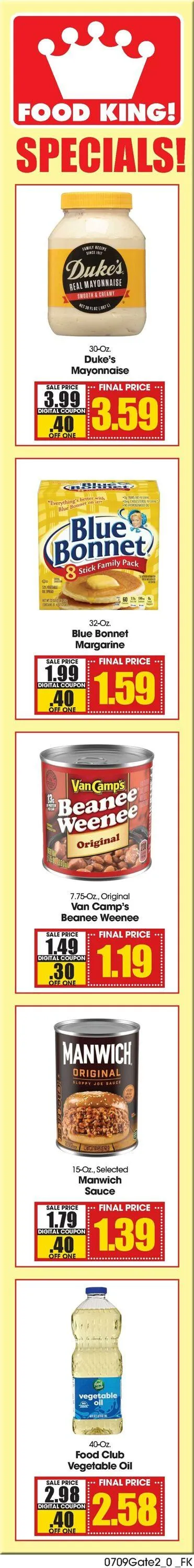 Weekly ad Food King Current weekly ad from July 9 to July 15 2025 - Page 8