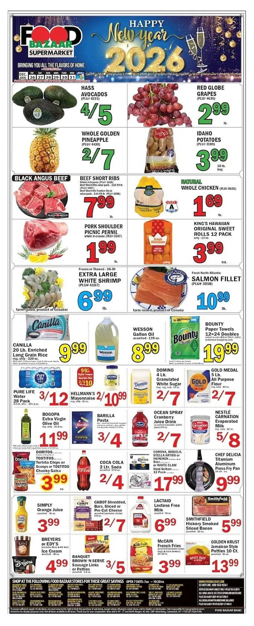 Weekly ad Food Bazaar circular from December 26 to January 1 2026 - Page 1