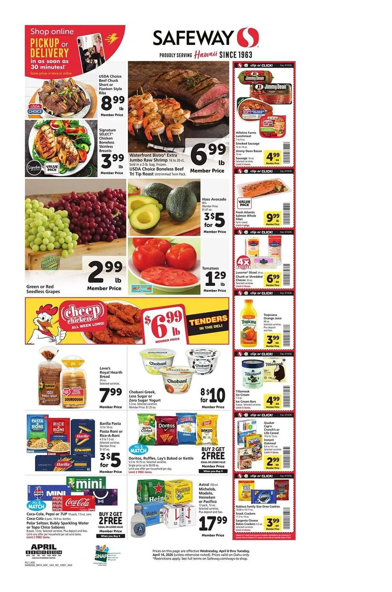 Weekly ad Safeway weekly ad from April 8 to April 14 2026 - Page 1