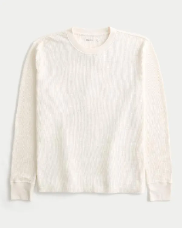 Relaxed Thermal Long-Sleeve Crew Shirt