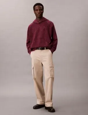 Washed Fleece Relaxed Hoodie