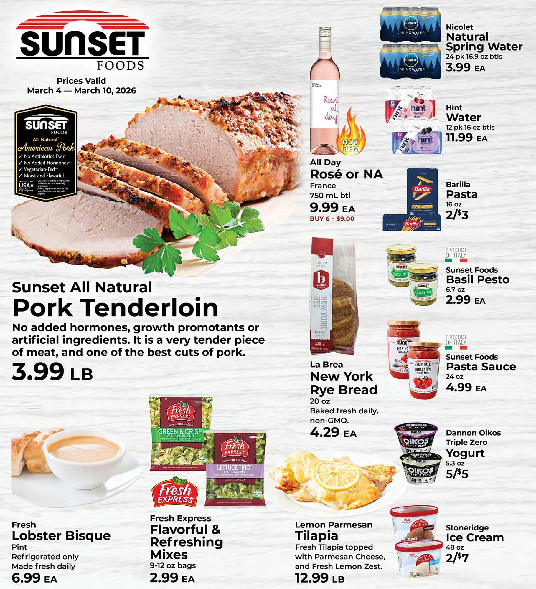 Weekly ad Sunset Foods weekly ad from March 4 to March 10 2026 - Page 1