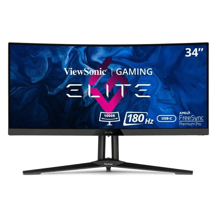 XG340C-2K - 34" ELITE 1440p 1ms 180Hz Ultra-Wide Curved Gaming Monitor with FreeSyncPremium Pro, HDR400, HDMI 2.1