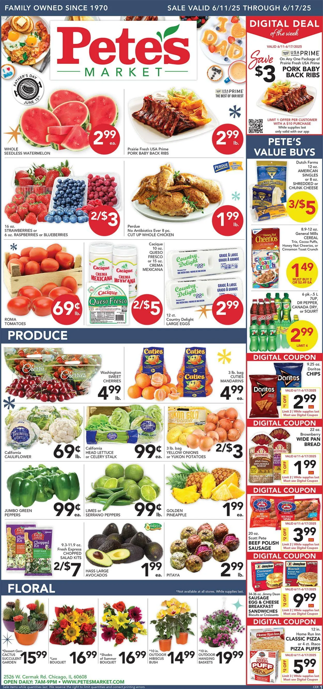 Weekly ad Pete's Fresh Market Current weekly ad from June 11 to June 17 2025 - Page 1