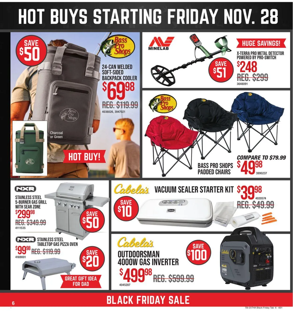 Weekly promotion Cabela's Current weekly ad spanning from November 24 to November 30 2025 - Page 6 for Catalogue 365