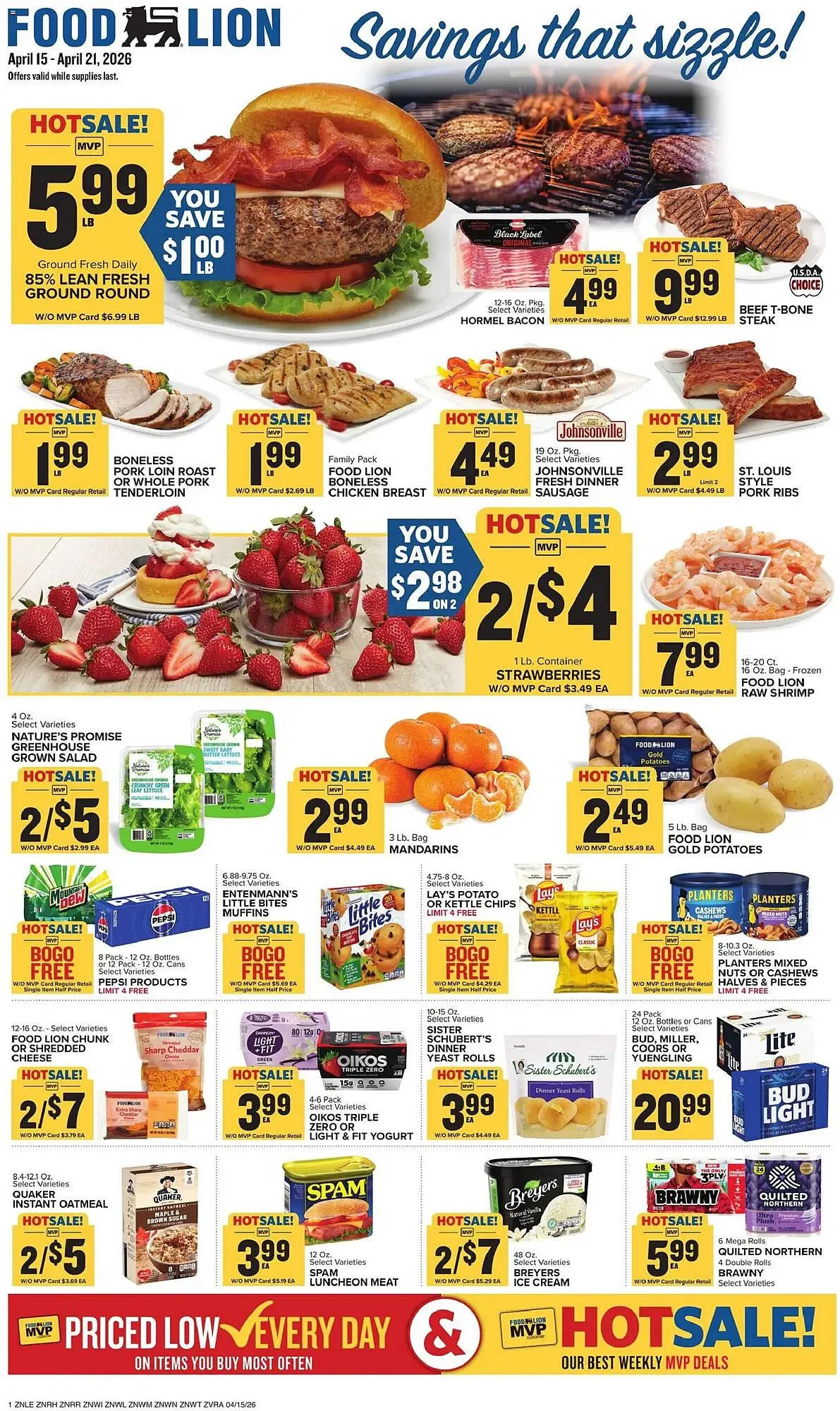 Weekly ad Food Lion weekly ad from April 15 to April 21 2026 - Page 1