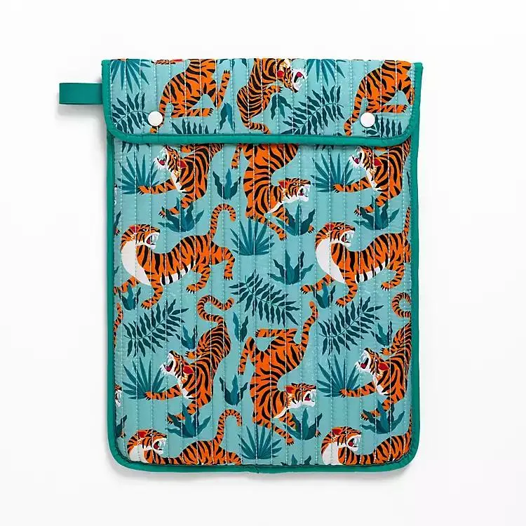 Tiger Print Laptop Holder