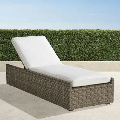 Ashby Chaise with Cushions in Putty Wicker