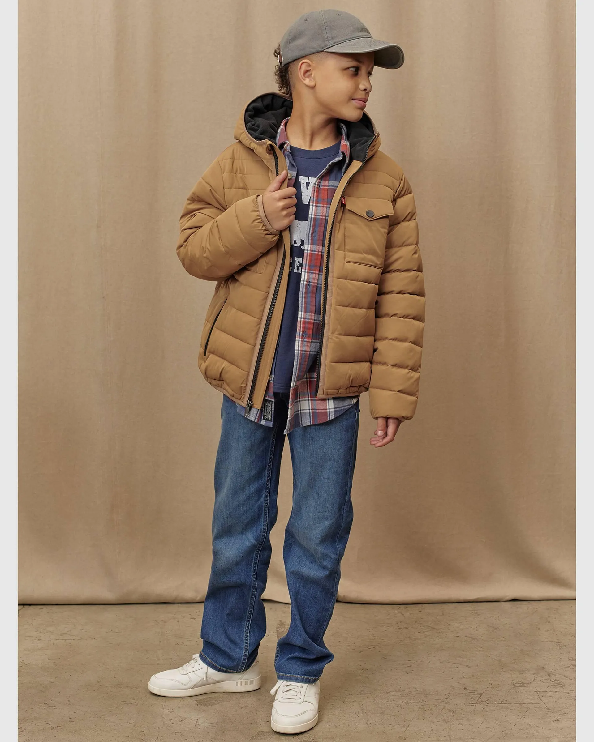 Heavy Weight Puffer Jacket Big Boys 8-20