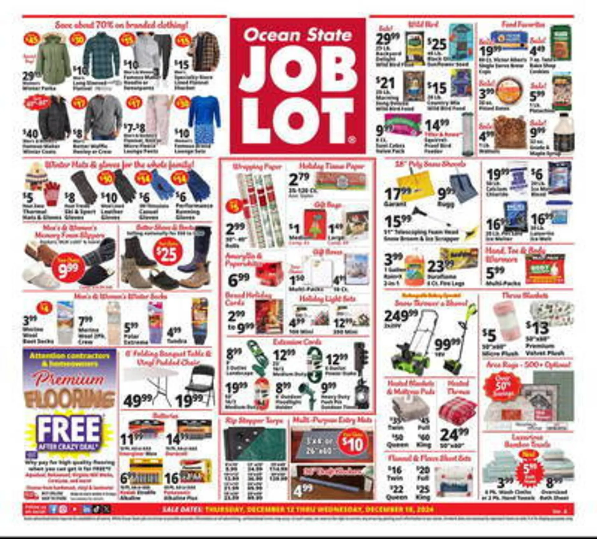 Weekly ad Ocean State Job Lot Weekly Ad from December 12 to December 18 2024 - Page 1