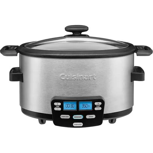 Cuisinart 4-qt 3-In-1 Cook Central Multi-Cooker; Slow Cooker; Steamer - MSC-400 - Open Box