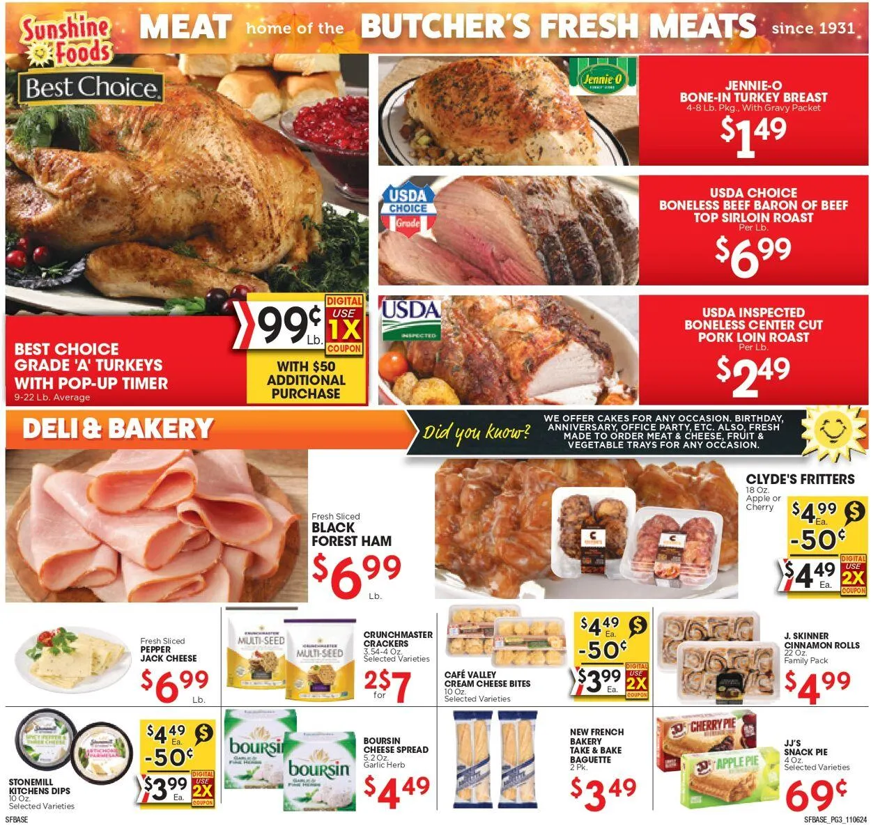 Weekly ad Sunshine Foods from November 6 to November 12 2024 - Page 3