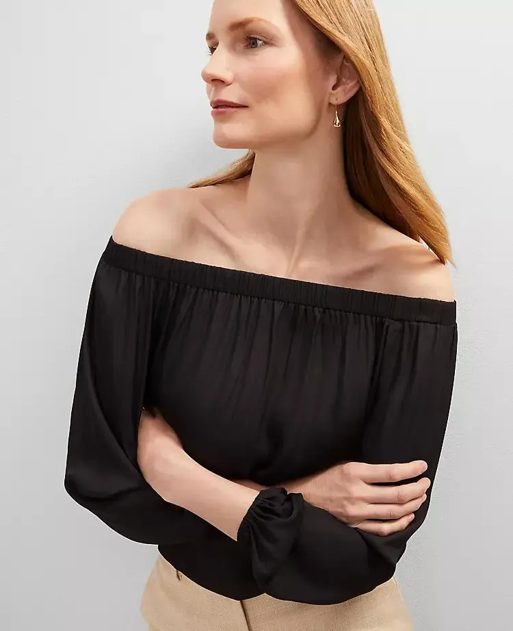Gathered Off The Shoulder Top