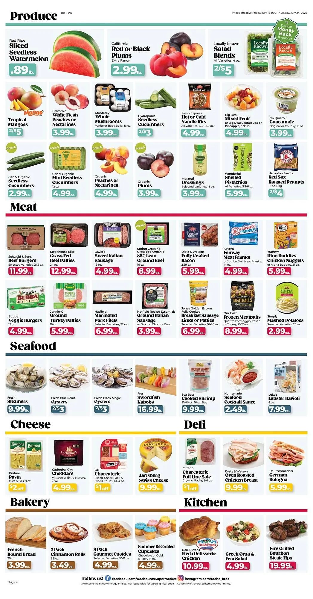 Weekly ad Roche Bros Weekly Ad from July 18 to July 24 2025 - Page 4