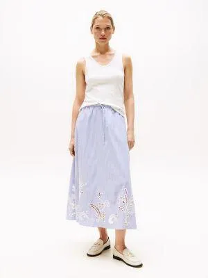Eyelet Maxi Skirt