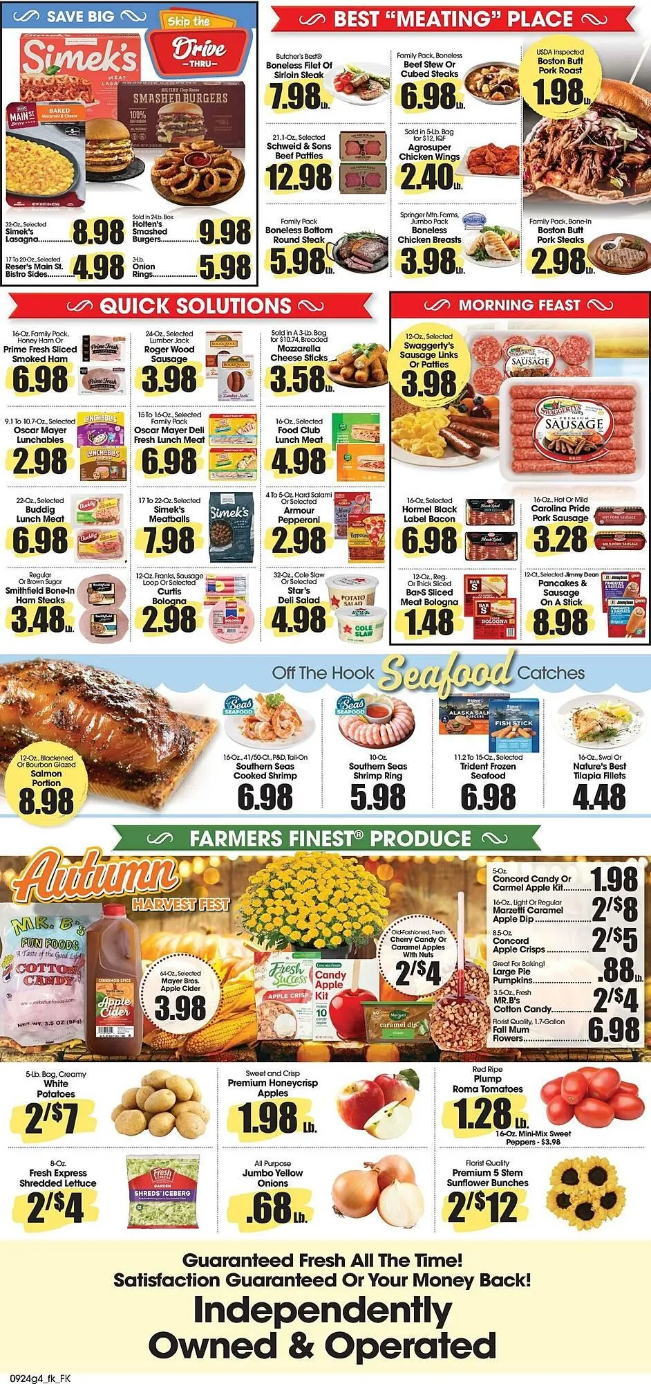 Weekly promotion Food King weekly ad spanning from September 24 to September 30 2025 - Page 4 for Catalogue 365